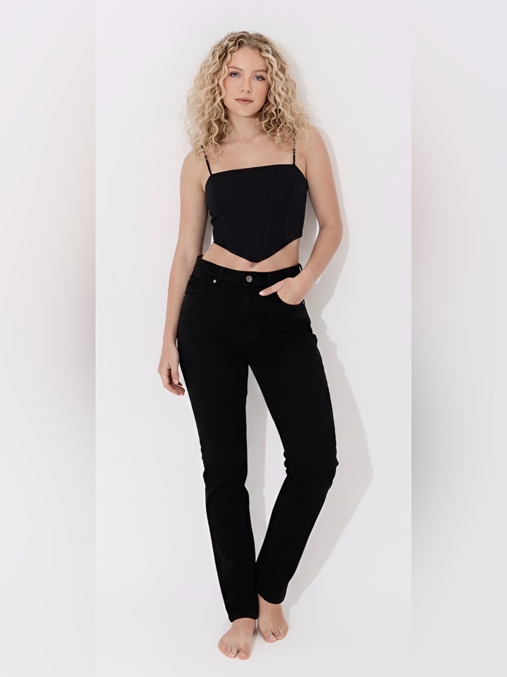 VERSUS DRESSY TOP BLACK COLOR SIZE IT44/8US